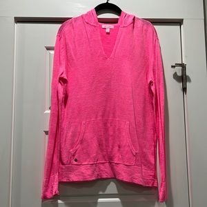 Lilly Pulitzer Hot Pink Linen Hoody